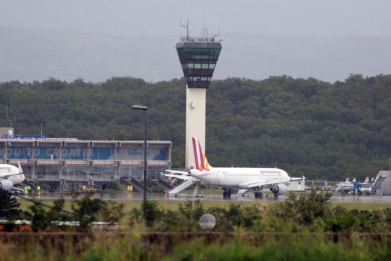 Omišalj: Zrakoplov Germanwingsa u zra?noj luci Rijeka na Krku